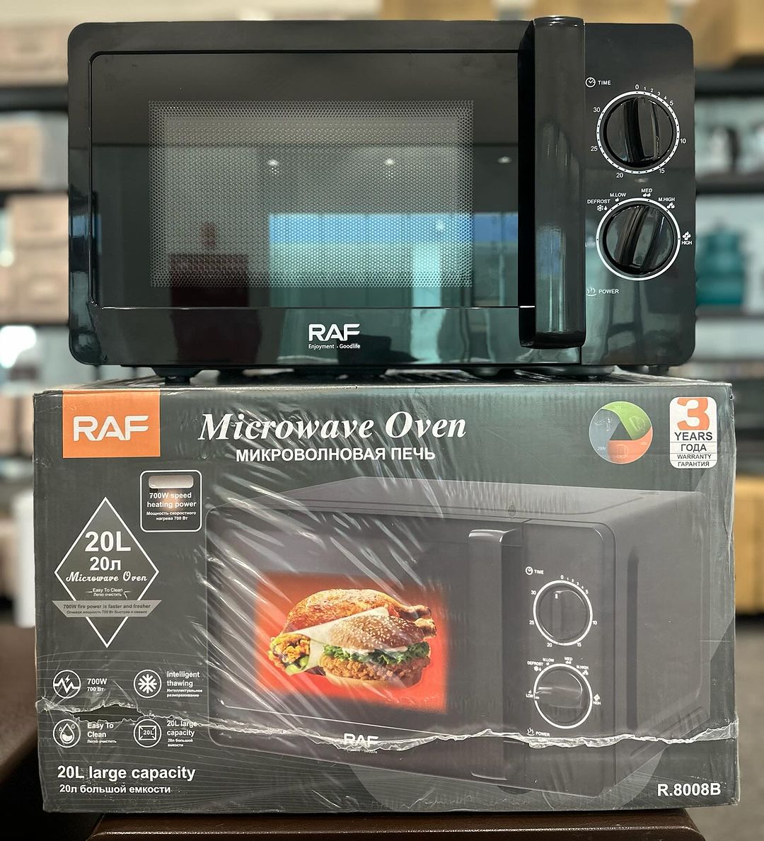 Takeer - MICROWAVE OVEN
UJAZO : 20 LITERS
 
1150 WATTS

BEI : 250,000/=

☎️☎️
1 YEAR WARRANTY 

✅INAPASHA CHAKULA

✅INACHOMA NYAMA
✅INACHOMA SAMAKI
✅INACHOM...