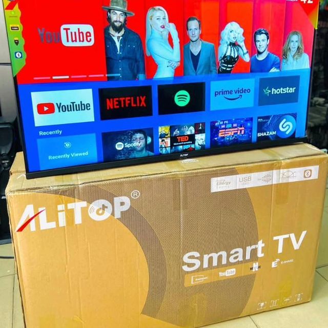 Takeer - Alitop Smart android TV 42 inch
Bei 450,000 

Call or WhatsApp 