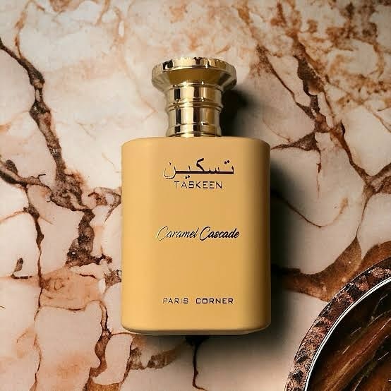 Takeer - ORIGINAL 💯 Caramel Cascade Perfume 
Experience the alluring blend of caramel and milk, a delightful introduction that sets the stage for the richn...