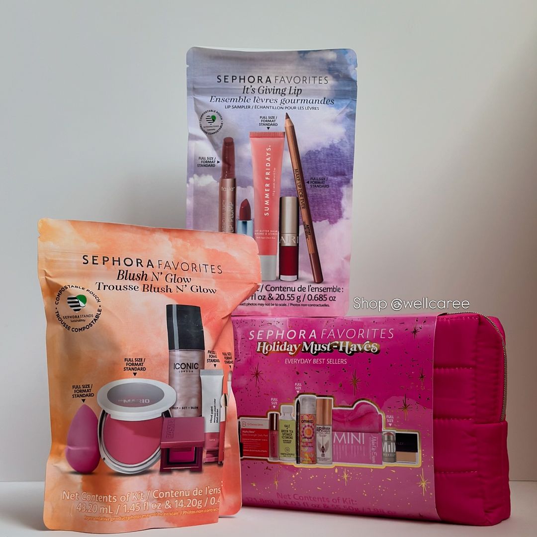 Takeer - Sephora savings set worth your $$$ 

The sets are a great way to save on trending products 

Its giving lip set 295,000
Blush n Glow 295,000
Holida...