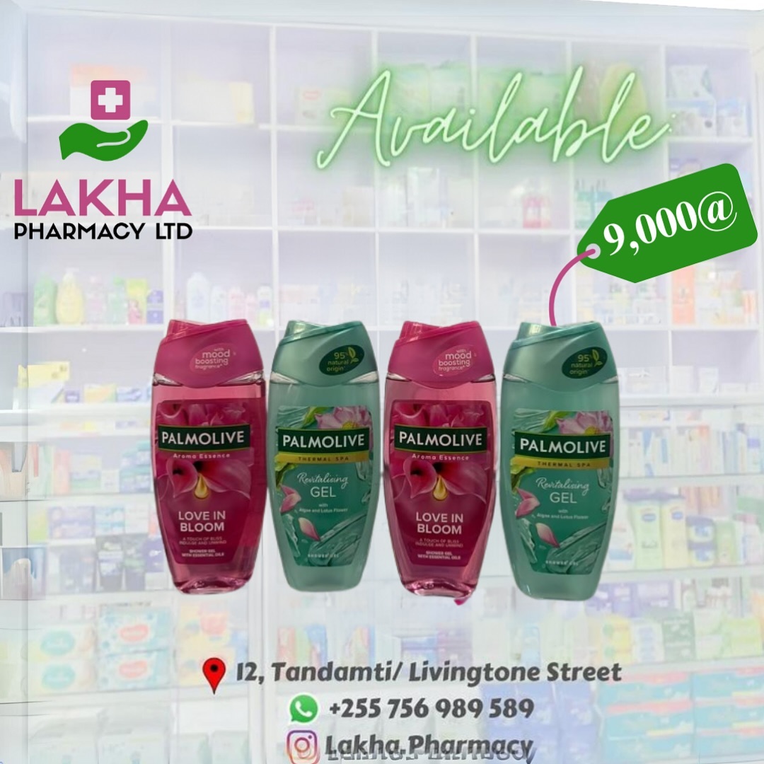 Takeer - PALMOLIVE SHOWER GEL
🏷️9,000TSH ONLY

Available @ Lakha Pharmacy Ltd. 
📞 📍 Tandamti/ Livingstone Street, Kariakoo. 
🚚 Free Delivery to Kkoo, Up...