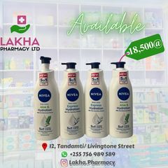 Takeer - NIVEA BODY LOTION
🏷️18,500TSH ONLY

Available @ Lakha Pharmacy Ltd. 
📞 📍 Tandamti/ Livingstone Street, Kariakoo. 
🚚 Free Delivery to Kkoo, Upan...