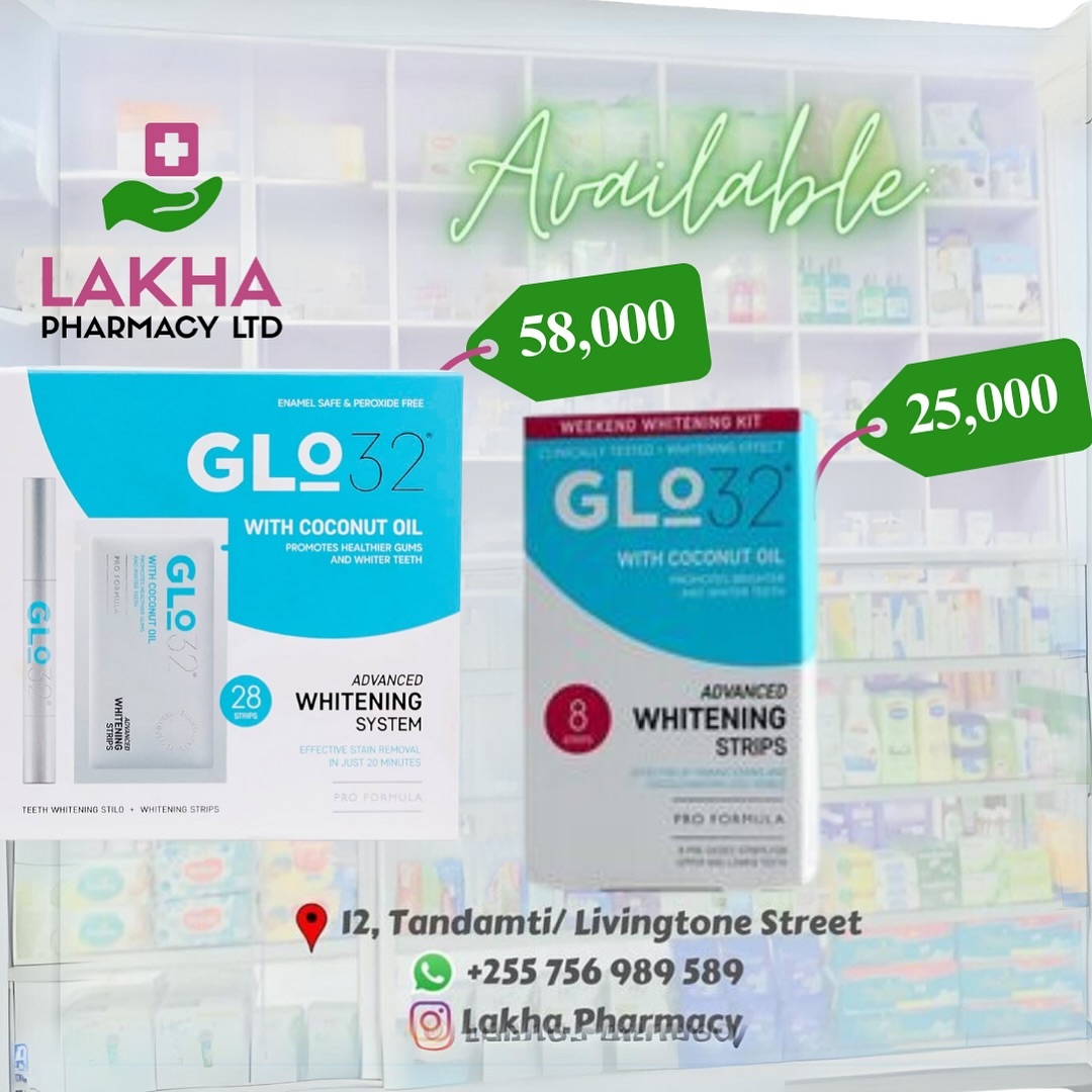 Takeer - GLO 32 WHITENING STRIPS & GLO 32 WHITENING SYSTEM
WHITENING SYSTEM ( PEN+28 STRIPS)🏷️ 58,000
ONLY WHITENING STRIPS (8 STRIPS)🏷️25,000

Glo 32 - f...