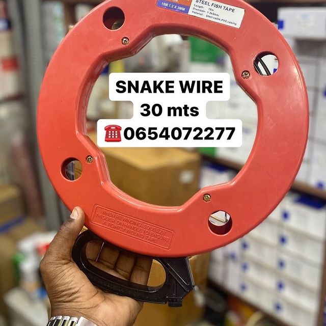 Takeer - SNAKE WIRE
30mts
50mts

TUPIGIE SIMU:WHATSAPP:
📍Tupo kkoo mtaa narung’ombe na gogo
 
