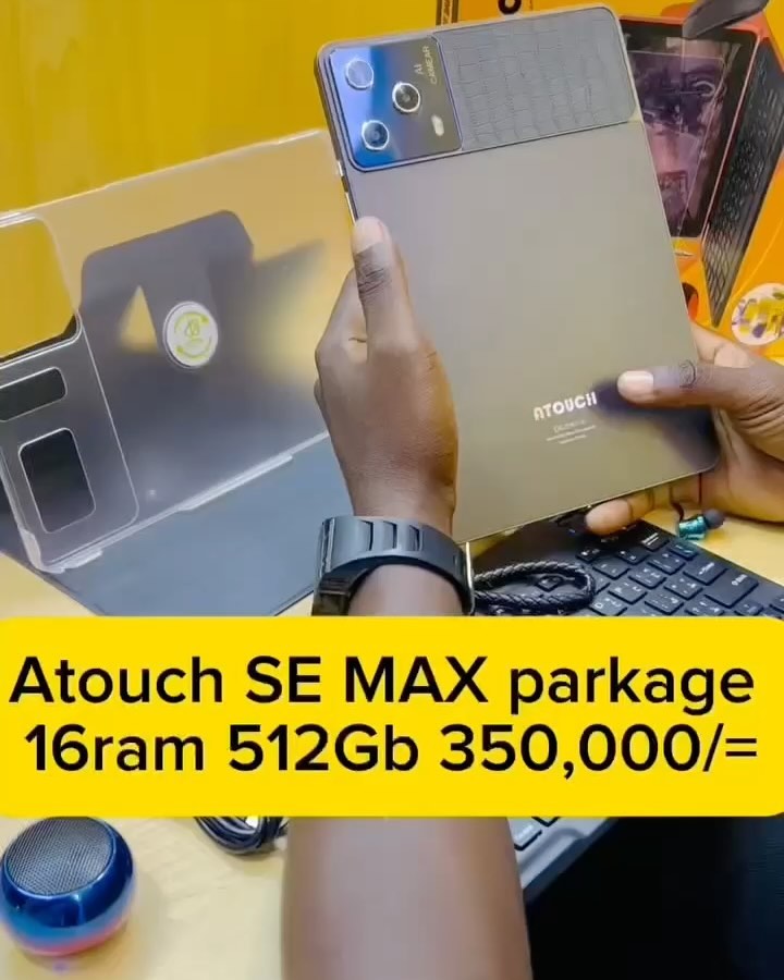 Takeer - New storck🚨🚨
New model 🚨🚨
Atouch SE MAX
350,000/=
 tablet pc

Specification

✍️storage
16ram 512gb

✍️SIM card
Double line

✍️Network speed
Up ...