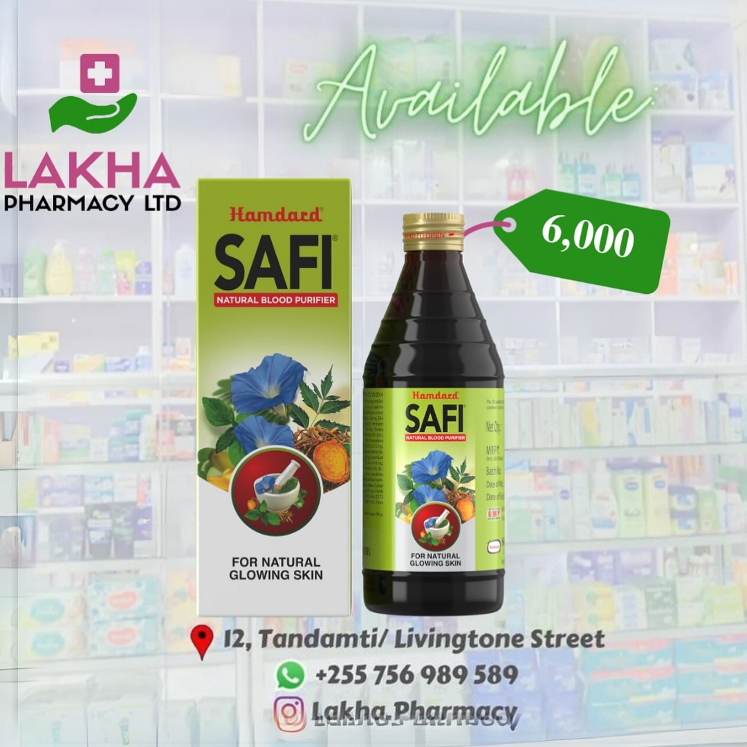 Takeer - HAMDARD SAFI BLOOD PURIFIER AND NATURAL GLOWING SKIN SYRUP
🏷️6,000

Safi effectively purges toxins from the bloodstream, improving overall well-be...