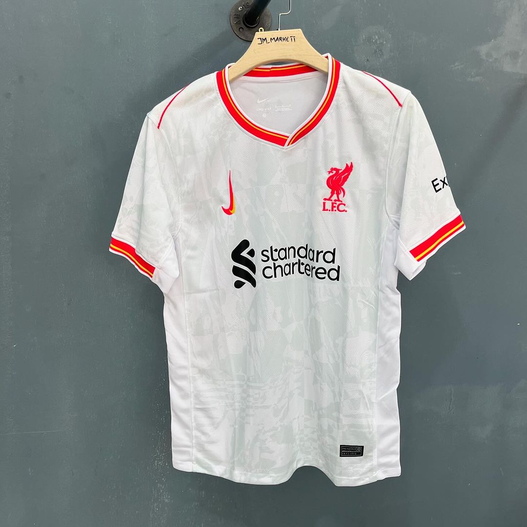 Takeer - Liverpool  Away & Third kits 
Size: S - 2xL
Price: 35,000 Tsh 
Call & WhatsApp #
Follow  