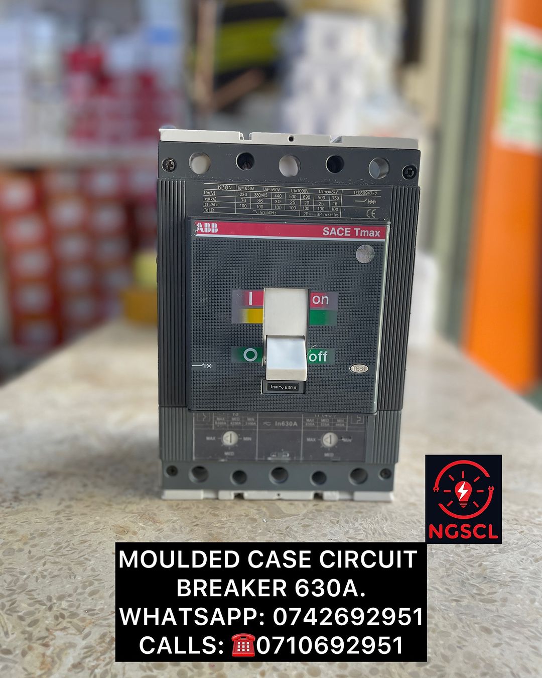 Takeer - MOULDED CASE CIRCUIT BREAKER 630A.

MAWASILIANO,
WHATSAPP & CALLS: CALLS: ☎️
TUNAPATIKANA KARIAKOO, MTAA WA NARUNG’OMBE NA LIVINGSTONE.

MIKOANI TU...