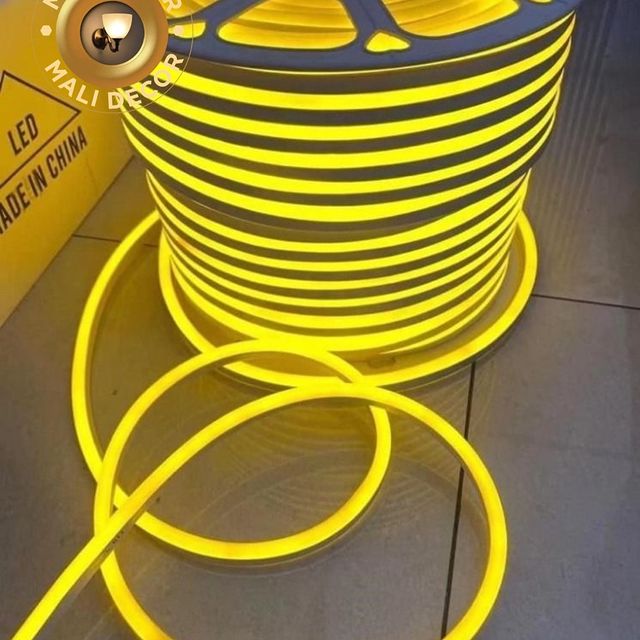 Takeer - NEON STRIP LIGHT ♻️♻️♻️
Gold light color 
Niyakupima, waterproof 100/%
Application 
Sitting room, dining, bedroom, restaurant, garden, shop, show c...