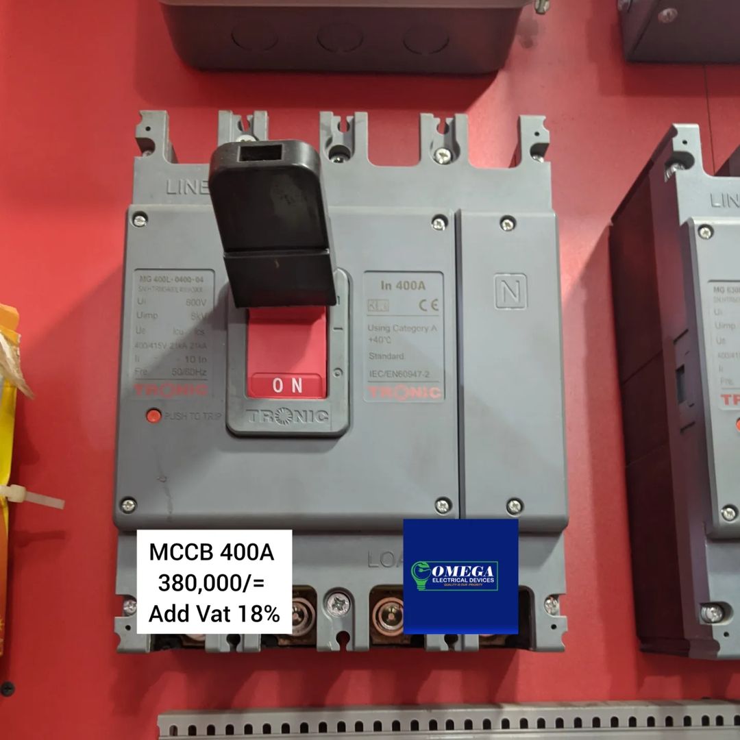 Takeer - * MCCB 400A TRONIC 400A NA 630A 

* AC CONTACTOR 125A 

TUNAPATIKANA : KARIKOO MTAA WA NARUNG'OMBE NA LIVINGSTONE 

MAWASILIANO; NORMAL CALL & WHAS...