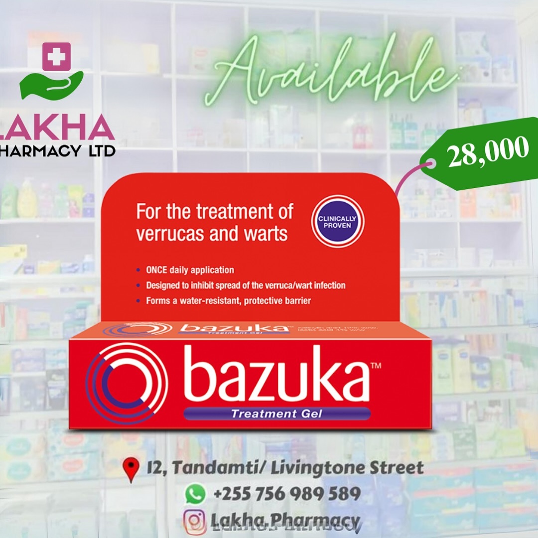 Takeer - BAZUKA TREATMENT GEL
🏷️28,000

Bazuka Treatment Gel is for verrucas, warts, corns and calluses, suitable for use by adults, the elderly, and child...