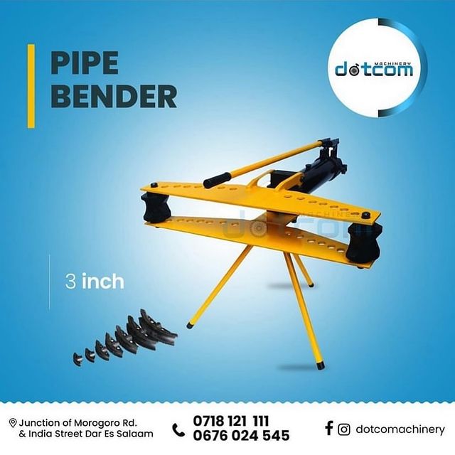 Takeer - PIPE BENDER

Hii ni mashine yakukunjia bomba za chuma inakunja hadi ukubwa wa 3”.

✅ 1,350,000/=

Call / Whatsapp www.dotcomachinery.co.tz
________...