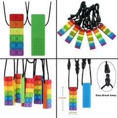 Takeer - Neck Rope Teether - Sensory Oral Motor Aids for Autism and Baby Nursing or Special Needs Ruduces Chewing Biting Fidgeting for Kids