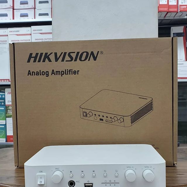 Takeer - NEW PRODUCT ALERT🔥🔥🔥

ANALOG AMPLIFIER 
Brand: HIK VISION 

Features & Specifications;
➡️Four types of audio input: Bluetooth, USB flash drive, ...