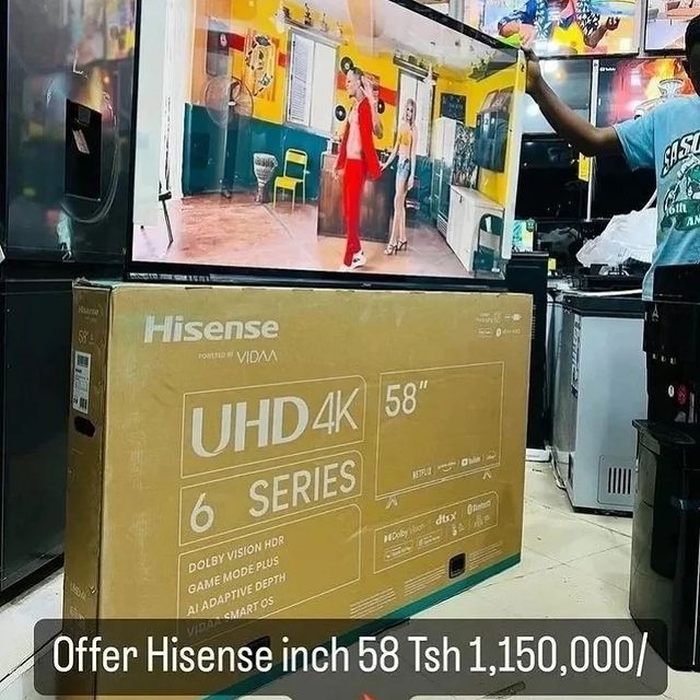 Takeer - Offer 🔥offer offer offer 🔥offer offer offer 🔥 
Hisense TV
 tunakupa kilicho bora zaid

Kwa bei unayoweza Mzigo Mpya kabisa
Hisense TV bei za ofa...