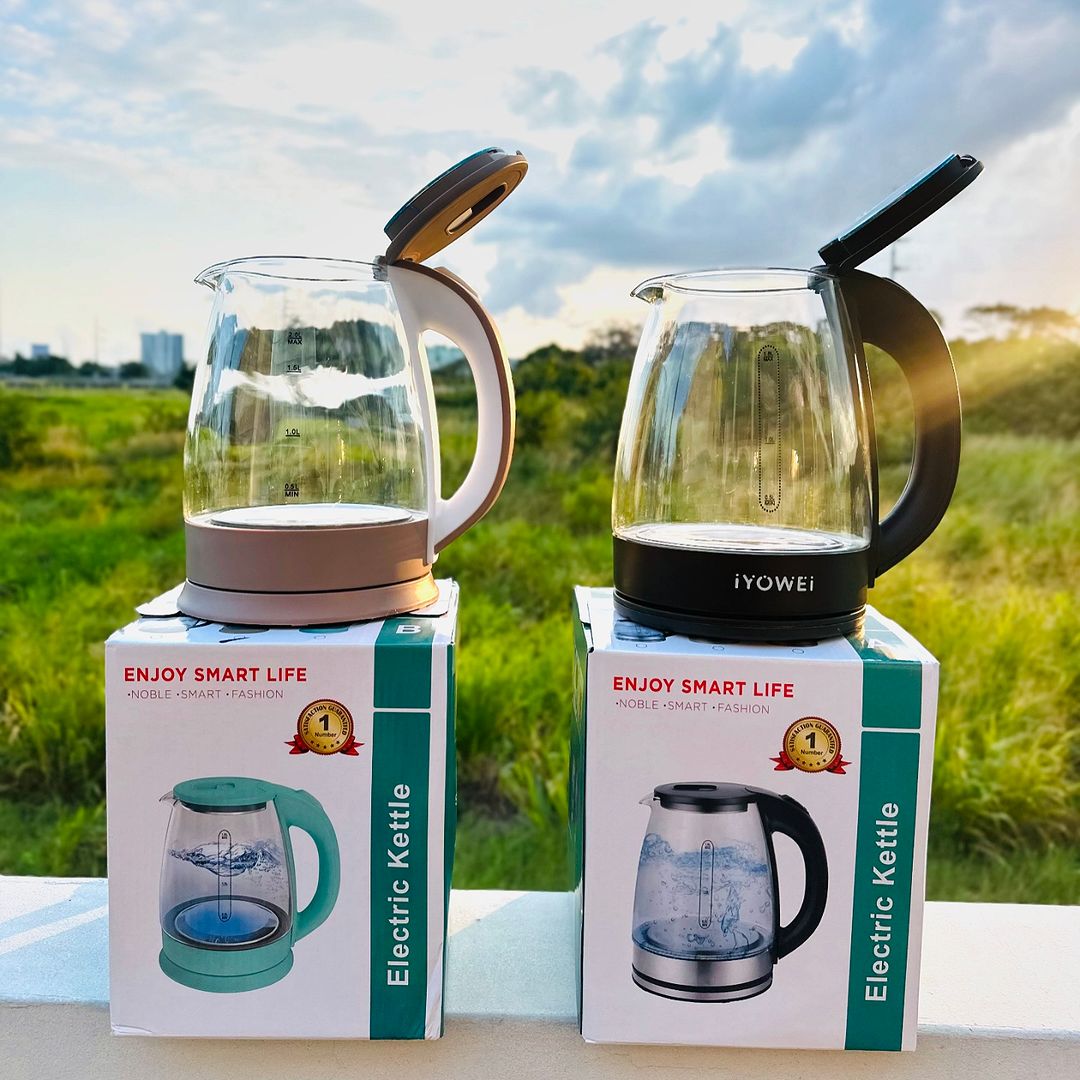 Takeer - ELECTRIC GLASS KETTLE
UJAZO: 2L

BEI: 30,000/=

☎️☎️
✅INACHEMSHA MAJI

MZIGO UPO OFISINI DAR
TUNAPATIKANA BARABARA YA SAM NUJOMA JENGO LA PSSSF COM...