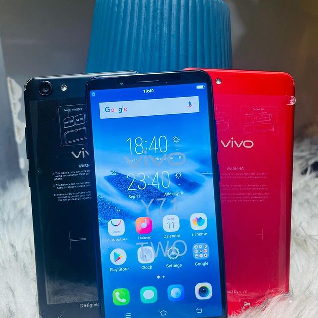 Takeer - Vivo Y71
✳️Gb128
✳️Ram6
✳️Android version 8.1.0
✳️Battery3360mAh
✳️Camera nzuri
💰140,000/=
 ☎️Call/text 
Tunapatikana kariakoo mtaa wa Uhuru na ms...