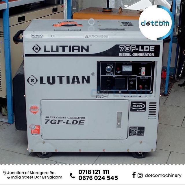 Takeer - LUTIAN GENERATOR

- Single Phase
- Diesel Engine
- 8kva

✅ Price 3,300,000/=

Call / Whatsapp 
www.dotcomachinery.co.tz
___________________________...