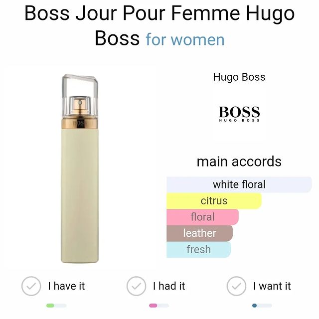 Takeer - Boss Jour Pour Femme by Hugo Boss is a Floral fragrance for women. Boss Jour Pour Femme was launched in 2013. Top notes are Lime and Grapefruit blo...