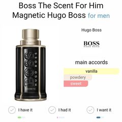 Takeer - Boss The Scent For Him Magnetic by Hugo Boss is a fragrance for men. This is a new fragrance. Boss The Scent For Him Magnetic was launched in 2022....