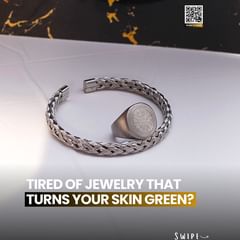 Takeer - Tired of jewelry that turns your skin green? 

We know how frustrating it can be to find beautiful pieces that don’t cause irritation or discolorat...