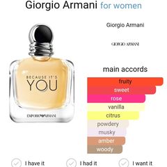 Takeer - Emporio Armani Because It’s You by Giorgio Armani is a Floral Fruity fragrance for women. Emporio Armani Because It’s You was launched in 2017. The...