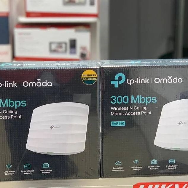 Takeer - WIRELESS CEILING MOUNT ACCESS POINT EAP110 

BRAND;Tp.link

Features;
➡️Omada App support 
➡️Cloud Access 
➡️Load Balancing 
➡️QoS(WMM)
➡️Mulit-SSI...