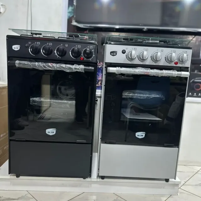 Takeer - Offers Offers mr UK GAS COOKER 
2years Warranty 

▪️ *UK-5055G3E1(black/silver)

features:
•Size 50*55cm
•3Gas + 1Electric plates
•Gas Oven
•Automa...