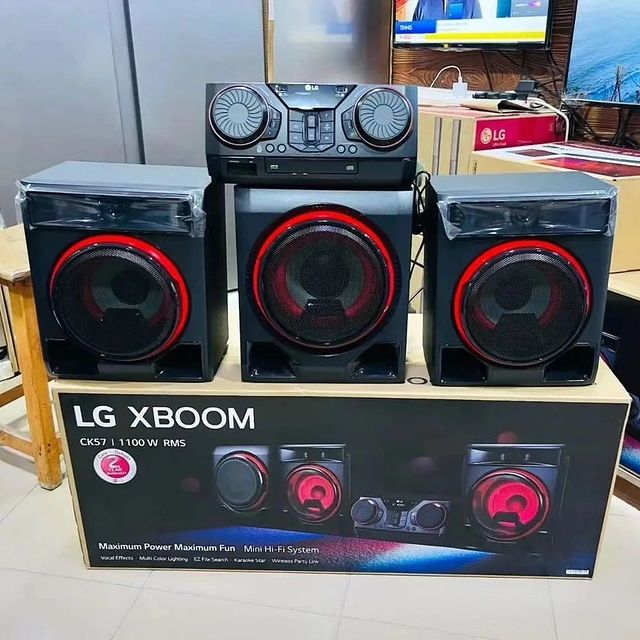 Takeer - LG XBOOM CK57

🔴  Bei Tsh:  1,150,000/=

____________________________________________________

SPECIFICATIONS 👇

1100W 
2.1ch 
Multi Color Lighti...