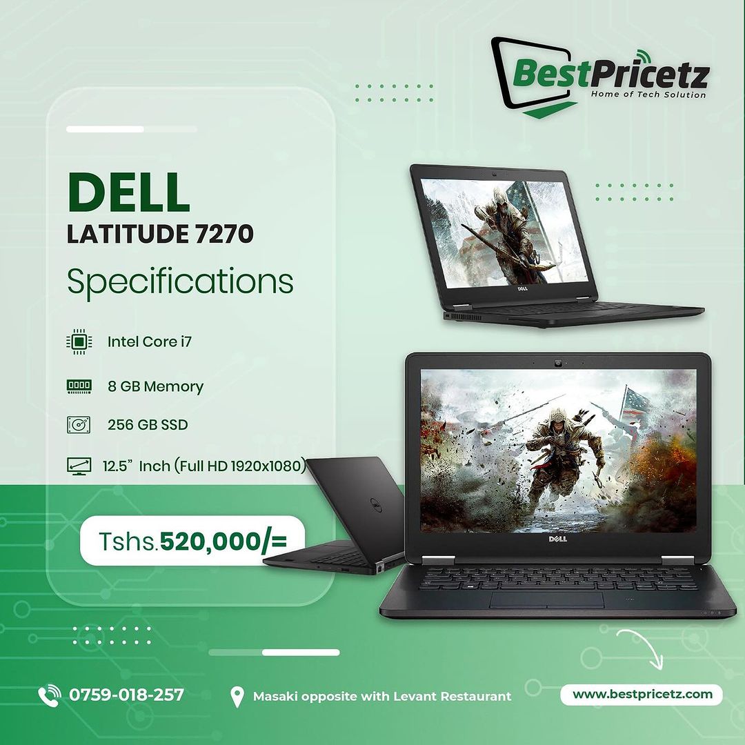 Takeer - Do you want a small and cute computer with excellent specifications !? This computer fits you well 😎
✨Dell Latitude 7270 Portable
✅Processor: Inte...