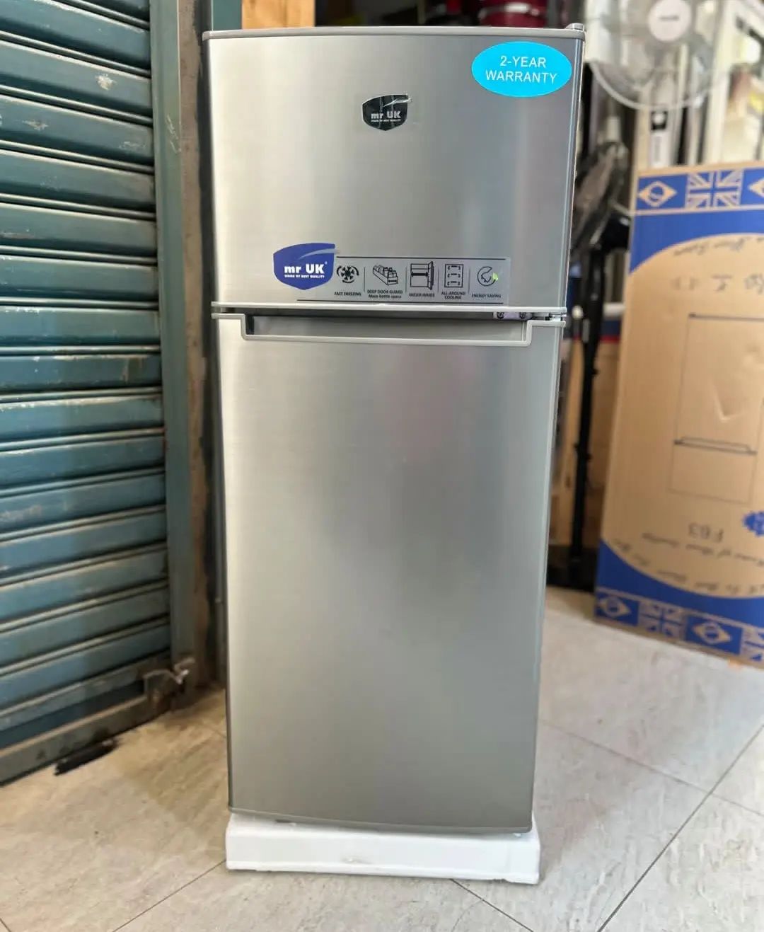 Takeer - Mr UK double door refrigerator available 130liter
Warranty 2year 
Price 👉 550,000
Powerful compressor 
Energy saving 
Fast cooling 
130liter capac...