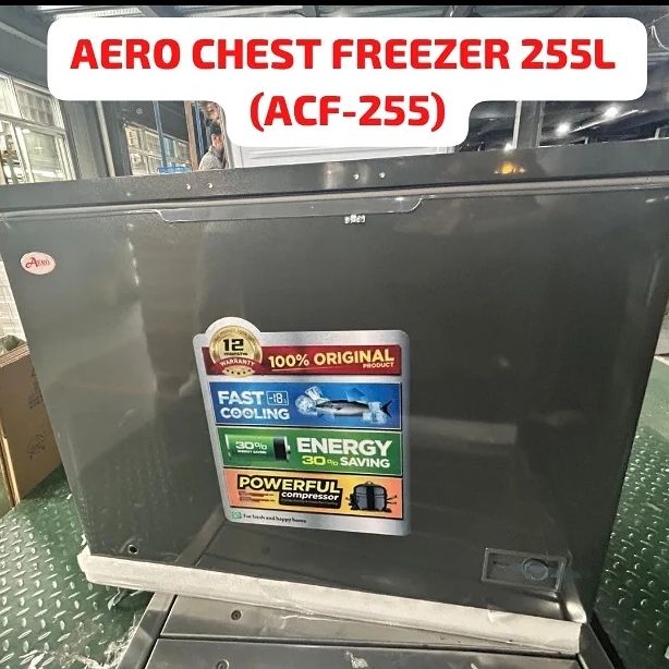 Takeer - *NEW ARRIVAL !!!.*

*AERO SINGLE DOOR CHEST FREEZER 255L (ACF-255) - 790,000

Free  home delivery 

Call or WhatsApp 📞 🔥