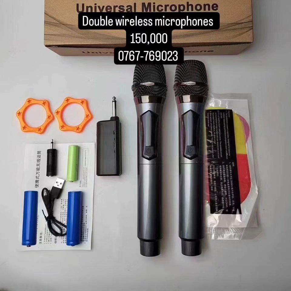 Takeer - :wireless microphone 100m TSh150,000 
:wireless microphone with receiver  100m tsh155000
:Single wireless microphone tsh 75,000 
:logo wireless mic...