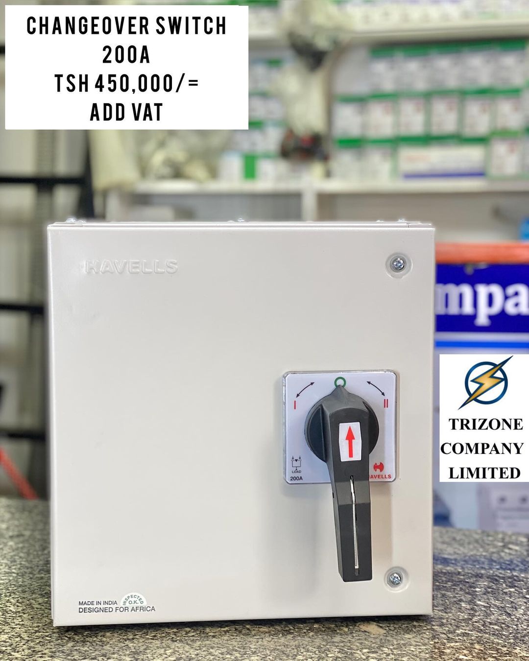 Takeer - CHANGEOVER SWITCH 200A ZIPO

BEI;TSH 450,000/= 

MAWASILIANO;
SIMU NAMBA: #
WHATSAPP NAMBA:#

TUNAPATIKANA;
KARIAKOO-MTAA WA NARUNG'OMBE NA GOGO
NB...