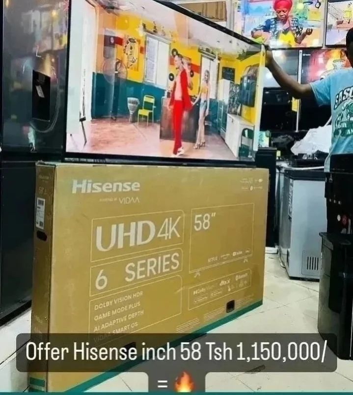 Takeer - Offers Offers 🔥Offers Offers 🔥Offers Offers Offers 🔥

Tv aina zote Hisense zipo Original kabisa sio kopi 
Teleza kushoto uzione nyingine 

Bei i...