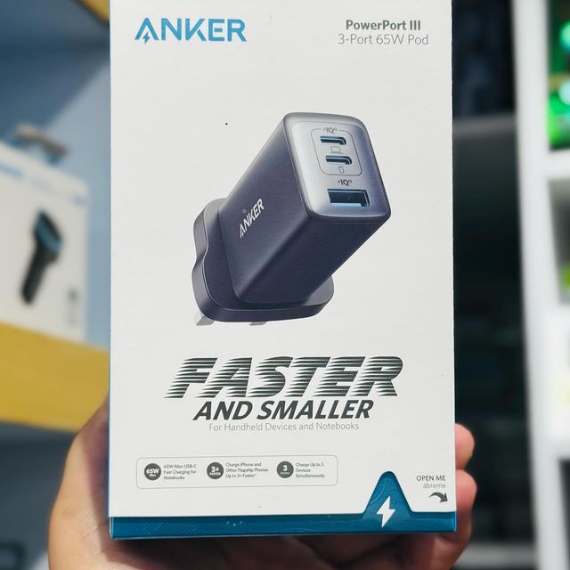 Takeer - Anker Faster And small🔥
➡️65W 3Port

➡️Price:150,000
📍Posta Samora Tower📍
📞