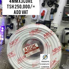 Takeer - FLEXIBLE CABLE 4MMX3CORE ZIPO

BEI;TSH 250,000/=@ ROLA YA 100M

MAWASILIANO;
SIMU NAMBA: #
WHATSAPP NAMBA:#

TUNAPATIKANA;
KARIAKOO-MTAA WA NARUNG'...