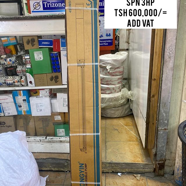 Takeer - SUBMERSIBLE WATER PUMP 3HP SINGLE PHASE ZIPO

BEI;TSH 600,000/=

MAWASILIANO;
SIMU NAMBA: #
WHATSAPP NAMBA:#

TUNAPATIKANA;
KARIAKOO-MTAA WA NARUNG...