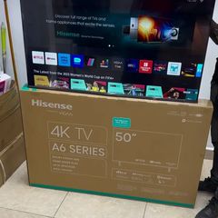 Takeer - Hisense smart 4k UHD frameless 50 inches 
Warranty 2year 
Price 👉 950,000