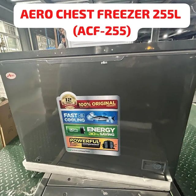 Takeer - *NEW ARRIVAL !!!.*

*AERO SINGLE DOOR CHEST FREEZER 255L (ACF-255) - 790,000/-.*
Free delivery 
Call or Whatsapp 