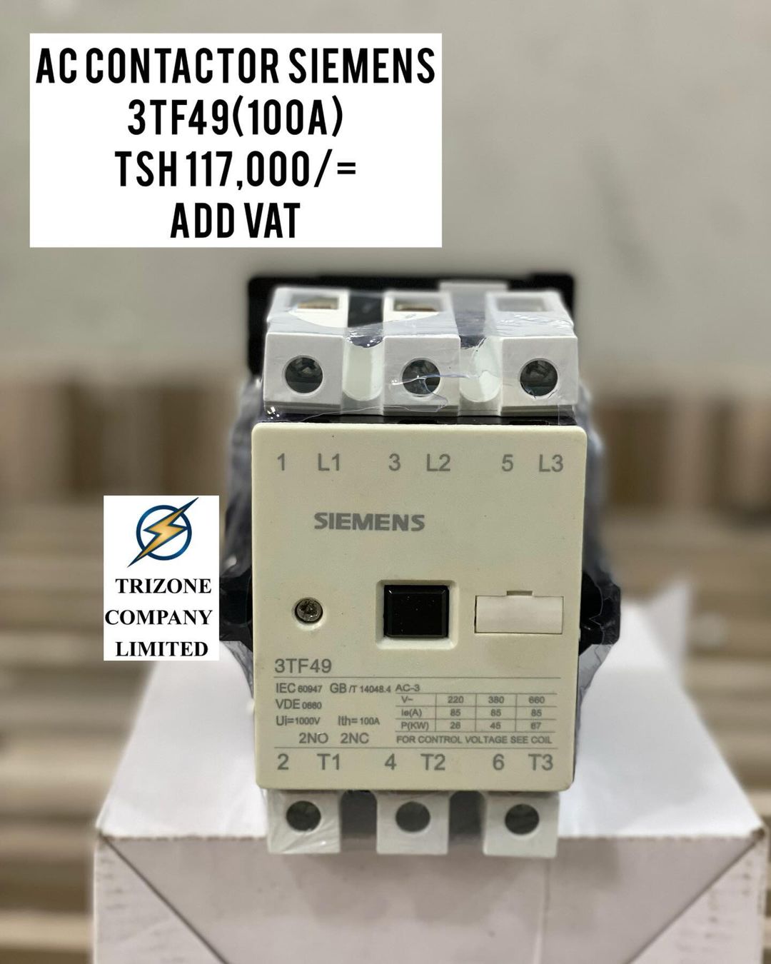 Takeer - AC CONTACTOR SIEMENS 100A(3TF49) ZIPO

BEI;TSH 117,000/=

MAWASILIANO;
SIMU NAMBA: #
WHATSAPP NAMBA:#

TUNAPATIKANA;
KARIAKOO-MTAA WA NARUNG'OMBE N...