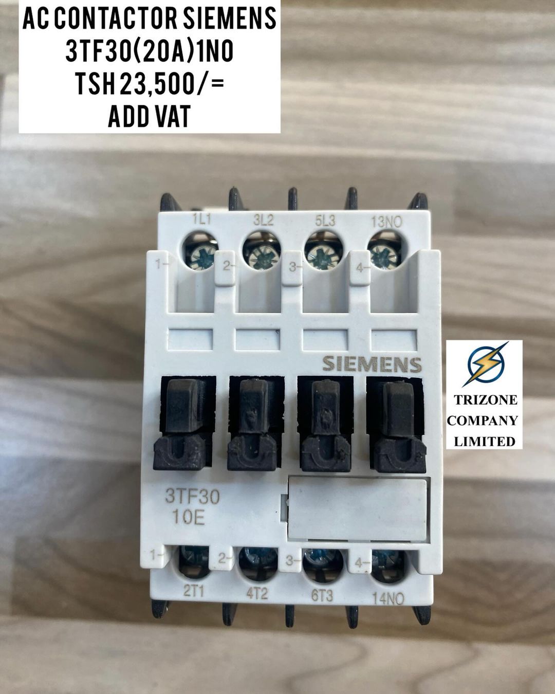 Takeer - AC CONTACTOR SIEMENS 20A(3TF30) ZIPO

BEI;TSH 23,500/=

MAWASILIANO;
SIMU NAMBA: #
WHATSAPP NAMBA:#

TUNAPATIKANA;
KARIAKOO-MTAA WA NARUNG'OMBE NA ...