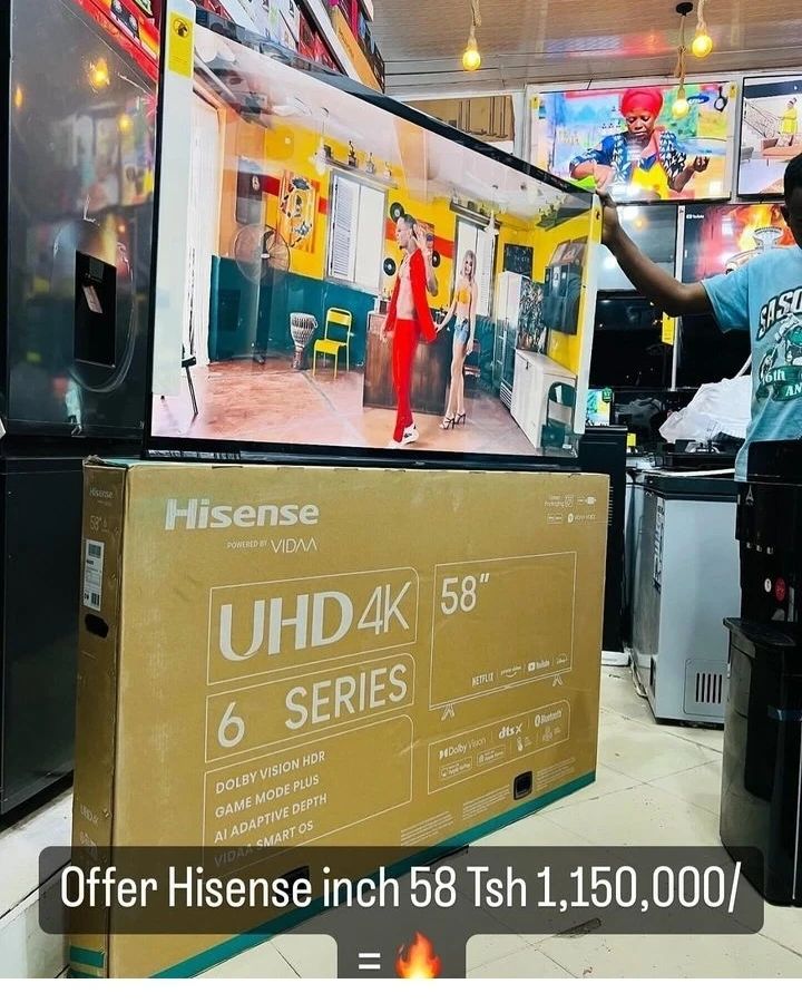 Takeer - Offers Offers 🔥Offers Offer🔥s Offers Offers Offers 🔥
Hisense tv unazipata   bei ya ofa  ulizia bei uone

Hisense TV bei
32" kawaida  360,000/=
3...