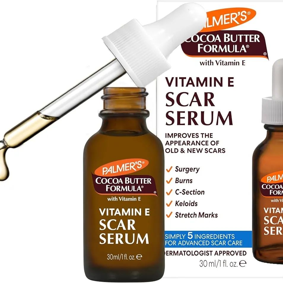 Takeer - PALMERS COCOA BUTTER FORMULA VITAMIN E SCAR SERUM 
🔥DERMATOLOGIST APPROVED
✅️ Improve the appearance of old and new scars
✅️ Strech Mark 
✅️ surge...