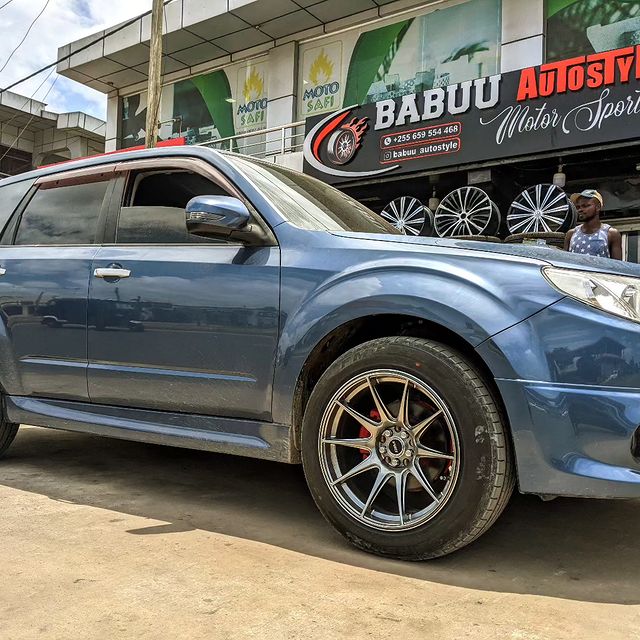 Takeer - 18" wide wheels on Subaru Forester done by us 