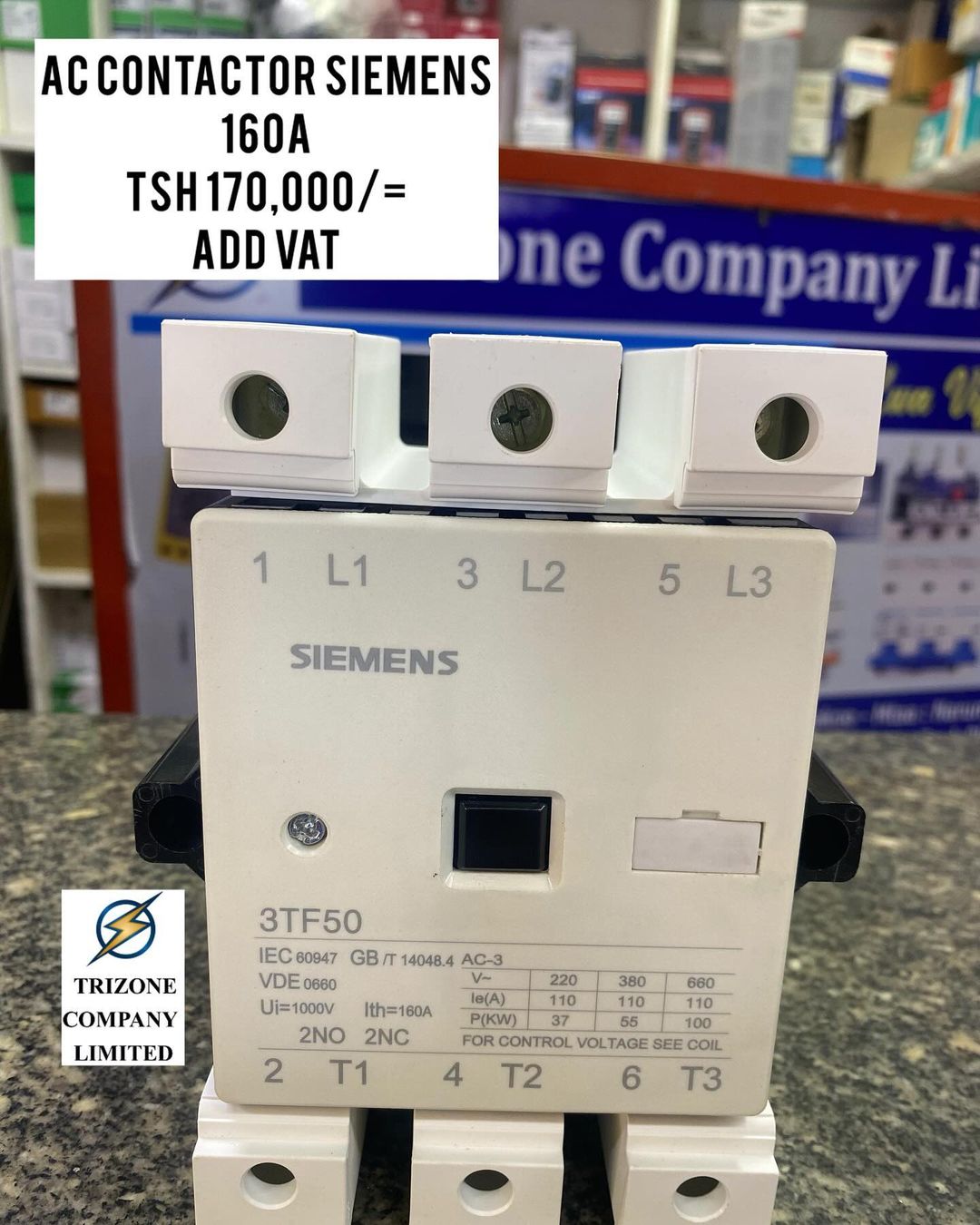 Takeer - AC CONTACTOR SIEMENS 160A(3TF50) ZIPO

BEI;TSH 170,000/=

MAWASILIANO;
SIMU NAMBA: #
WHATSAPP NAMBA:#

TUNAPATIKANA;
KARIAKOO-MTAA WA NARUNG'OMBE N...