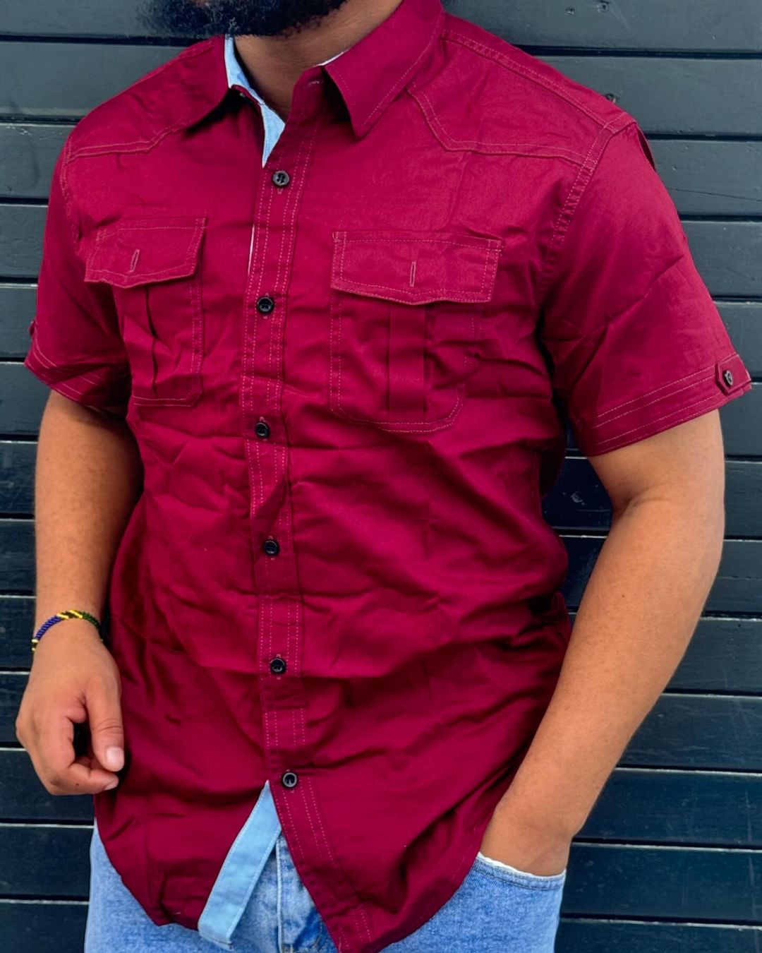 Takeer - ■SHIRT SHORT SLEEVE
■Bei  Tshs 18,000/=
■ Size M-2XL( Slim fit)
■MATERIAL YA KADET
■via me whatsap ■Dukani kwetu  JR OUTFITS
📍Location kariakoo MT...