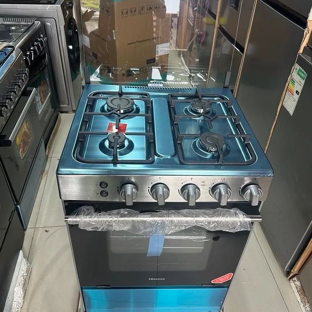 Takeer - Hisense gas cooker with oven full gas 60cm
Warranty 2year 
Price 👉 800,000
Oven gas 
4plate gas 
60x60cm 
Free delivery 🚚