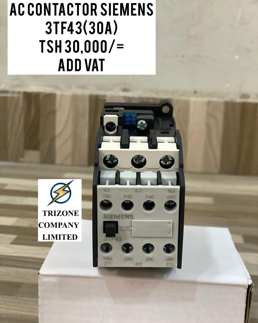 Takeer - AC CONTACTOR SIEMENS 30A(3TF43) ZIPO

BEI;TSH 30,000/=

MAWASILIANO;
SIMU NAMBA: #
WHATSAPP NAMBA:#

TUNAPATIKANA;
KARIAKOO-MTAA WA NARUNG'OMBE NA ...