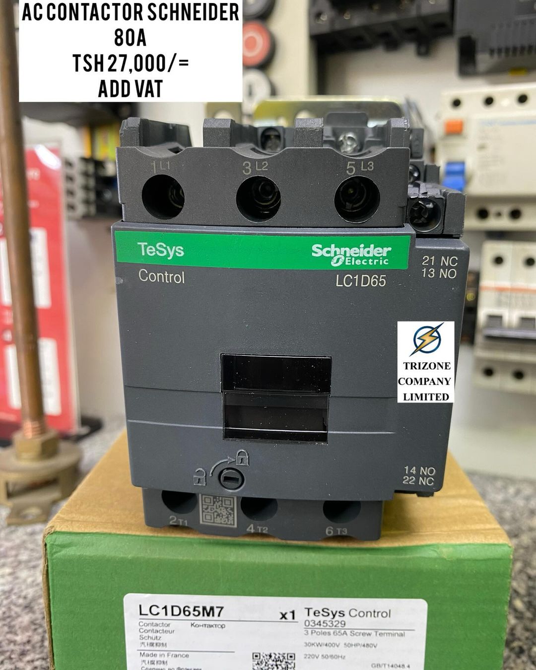 Takeer - AC CONTACTOR SCHNEIDER 80A ZIPO

BEI;TSH 27,000/=

MAWASILIANO;
SIMU NAMBA: #
WHATSAPP NAMBA:#

TUNAPATIKANA;
KARIAKOO-MTAA WA NARUNG'OMBE NA GOGO
...